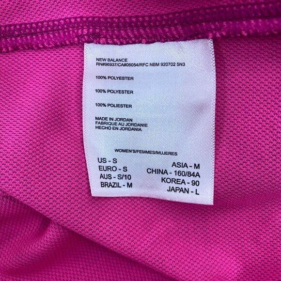 New Balance Womens Sz Small Pink Purple NB Dry Full Zip Active Jacket RN#96937 - Picture 5 of 8